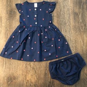 NWT Carter’s Heart Flutter Dress